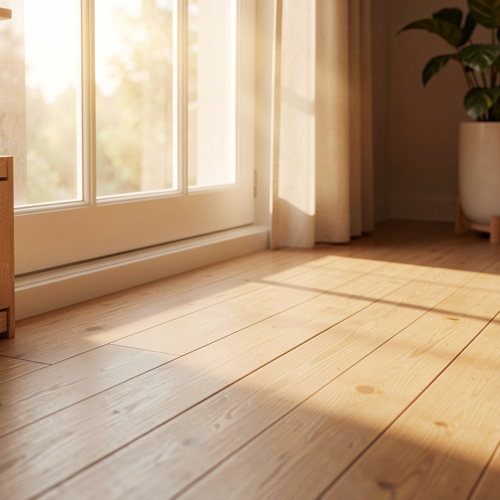 Natuurlijk licht dat door een raam schijnt